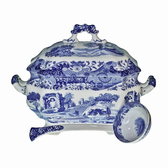 Spode Dining Spode Large Rectangle Tureen With Ladle Set Nwt Poshmark